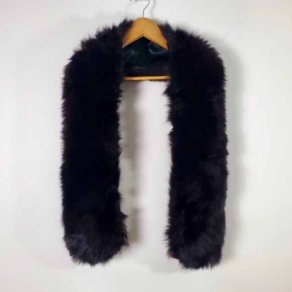 Fox fur Collar dark brown - Picture 1 of 7